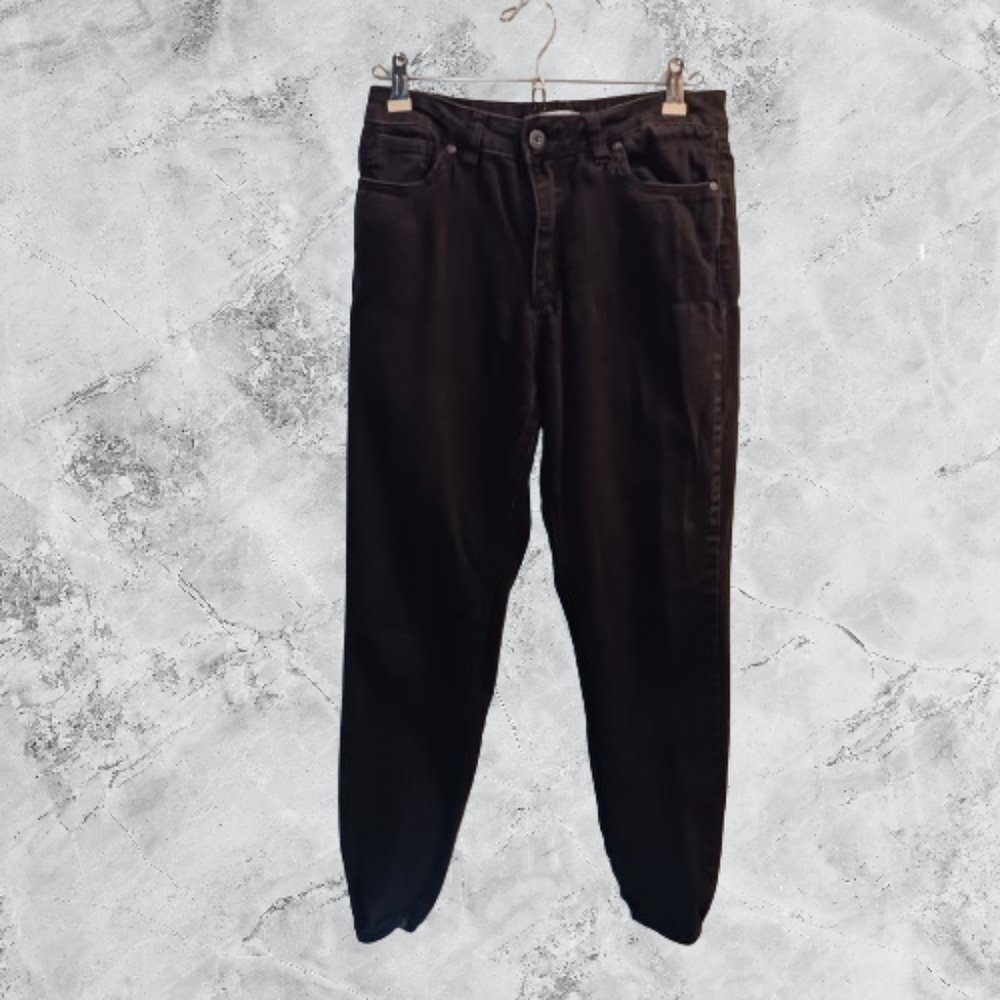 Ellen Tracy Jocelyn Denim Joggers Stretch Women's Size 10 Black